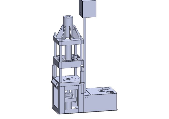 3D assembly view — 110-Ton Bottom-Acting Drawing Press