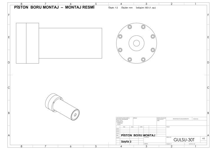 Cylinder tube assembly — 30-Ton Deep-Drawing Press