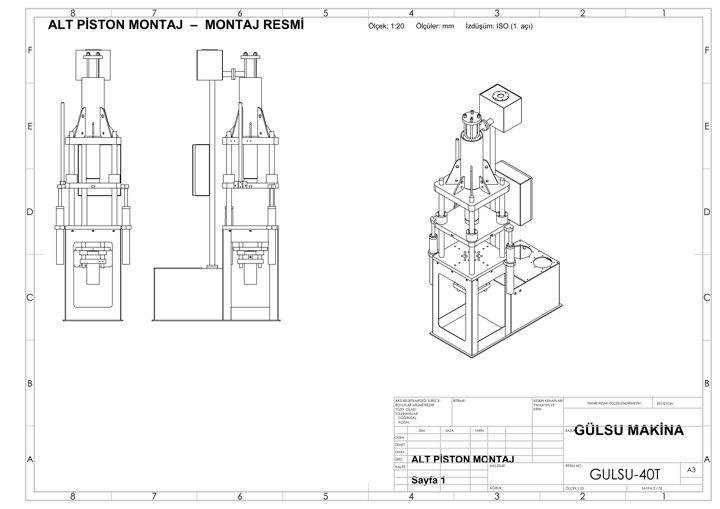 Lower cylinder assembly — 40-Ton Automation-Ready Press
