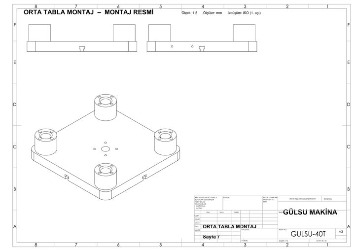 Middle platen assembly — 40-Ton Automation-Ready Press